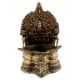 Golden Brass Oil Lamp Pooja Home Temple Diya Lamp